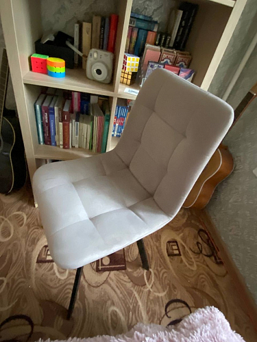 Стул на металлокаркасе Чилли бирюзовый / черный фото покупателя 1330