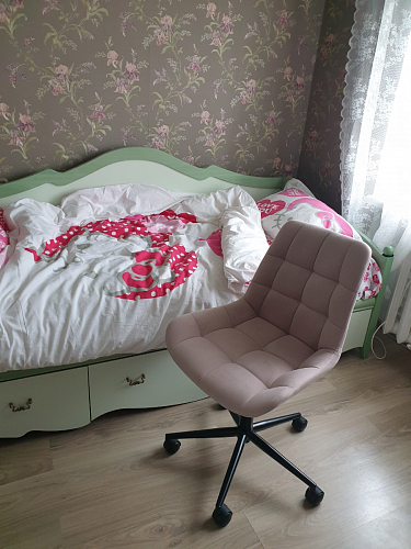 Компьютерное кресло Честер латте / золото фото покупателя 35