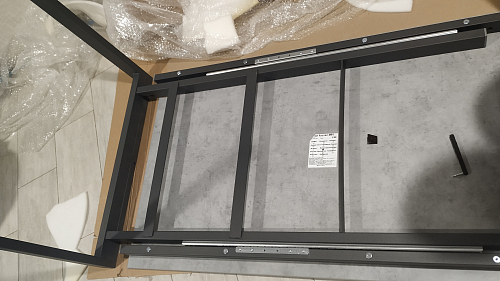 Стол Центавр дуб галифакс / черный матовый фото покупателя 94