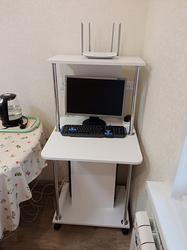 Компьютерный стол КСТ-12 белый фото покупателя 33