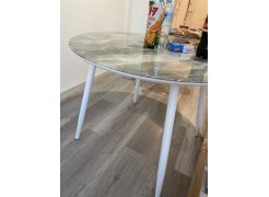 Стеклянный стол Анселм белый фото покупателя 4