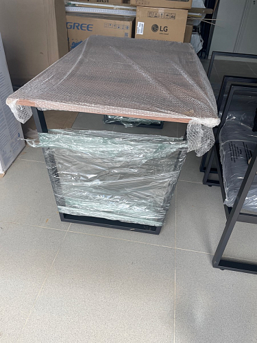 Стол раскладной Лота Лофт 120 25 мм юта / черный матовый фото покупателя 43