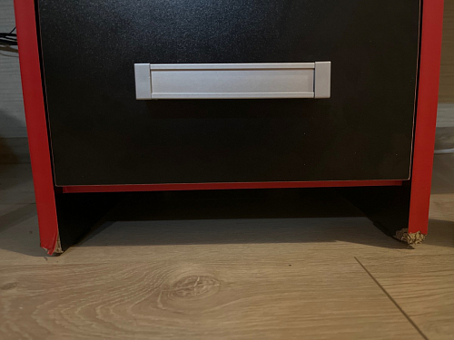 Тумба Ханна черная / красная  - Уцененный экземпляр фото покупателя 157