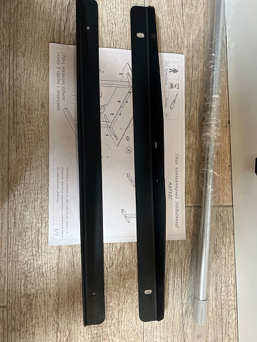 Компьютерный стол Маркос 140х80 голубой / черный фото покупателя 49