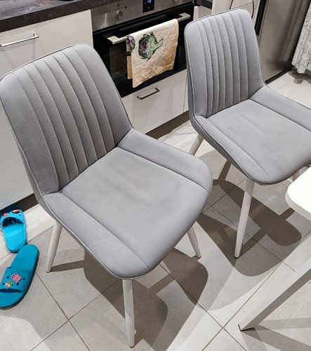 Стул на металлокаркасе Седа К кирпичный / черный фото покупателя 129