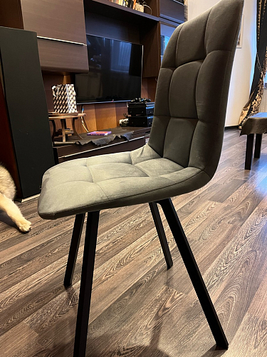 Стул на металлокаркасе Чилли бежевый / белый каркас фото покупателя 1396