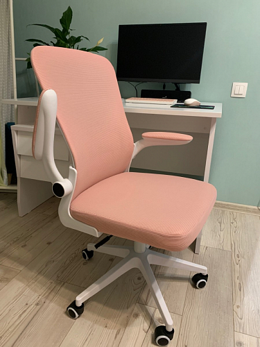 Компьютерное кресло Konfi dark gray / pink / white фото покупателя 27