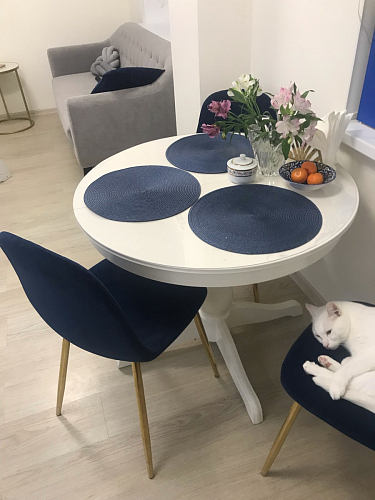 Стул на металлокаркасе Dabl 01 champagne / gold фото покупателя 165