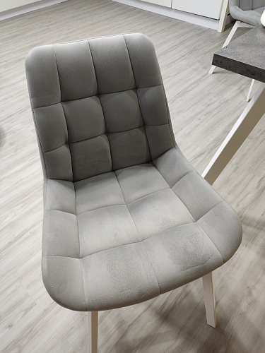 Стул на металлокаркасе Челси бежевый / черный фото покупателя 82