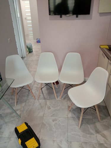 Пластиковый стул Eames PC-015 серый фото покупателя 483