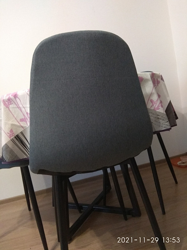 Стул на металлокаркасе Lilu 05 gray / white фото покупателя 42