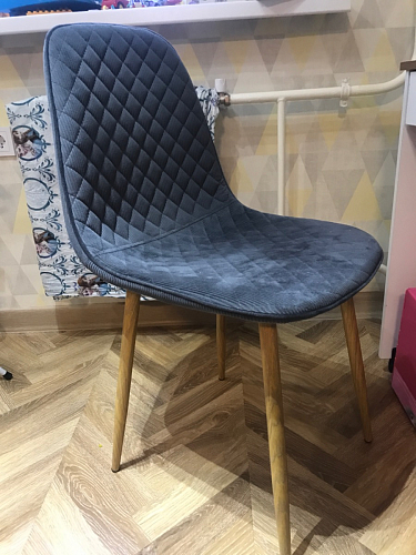 Стул на металлокаркасе Capri dark beige / white фото покупателя 73