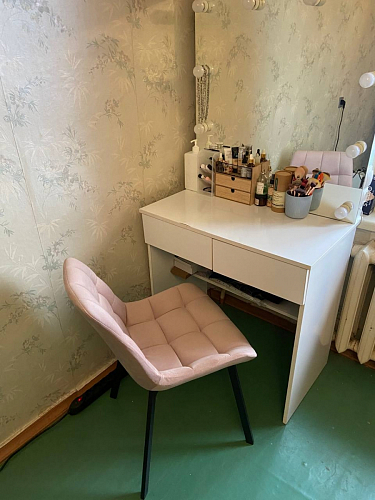 Стул на металлокаркасе Челси К крутящийся бирюзовый / черный фото покупателя 149