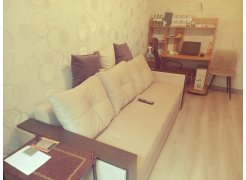 Диван Валенсия белая / черная экокожа фото покупателя 1