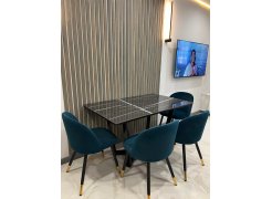 Стул на металлокаркасе Gabi blue / black фото покупателя 316