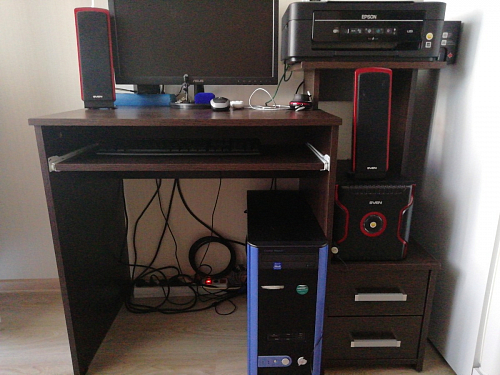 Компьютерный стол Джаз-24 левый венге фото покупателя 194