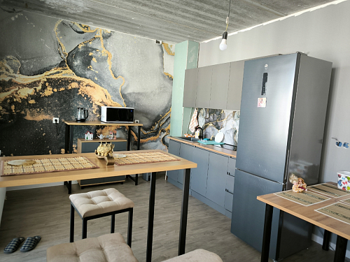 Барная стойка Дилан Лофт 120х40х90 бетон светлый фото покупателя 81