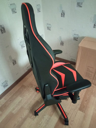 Компьютерное кресло Racer черное / оранжевое фото покупателя 104