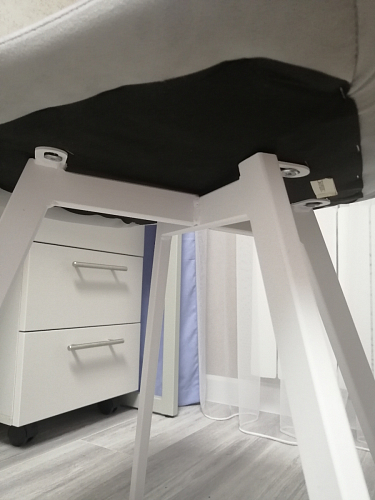 Стул на металлокаркасе Чилли горчичный / черный фото покупателя 1111