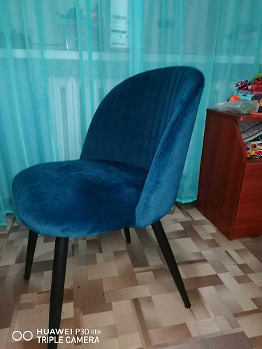 Стул на металлокаркасе Gabi gray / black фото покупателя 683