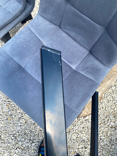 Стул на металлокаркасе Чилли синий / белый фото покупателя 560