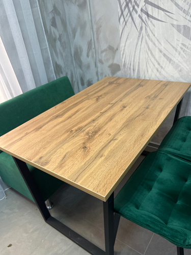 Стол раскладной Лота Лофт 120 25 мм юта / черный матовый фото покупателя 835