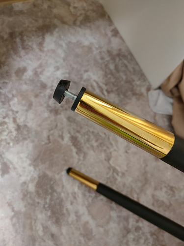 Стул на металлокаркасе Gabi 1 light blue / black / gold фото покупателя 303