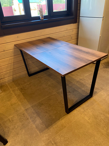 Деревянный стол Лота Лофт 120x75 дуб крафт табачный / черный матовый фото покупателя 419