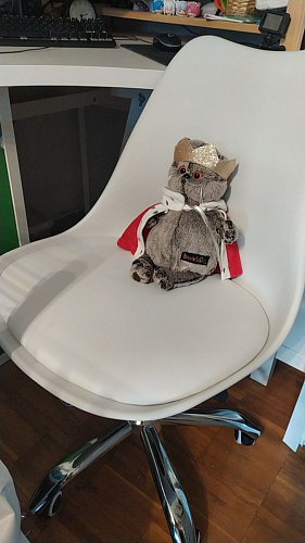 Компьютерное кресло Kolin с подушкой clear / white фото покупателя 28