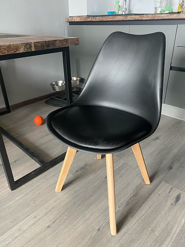 Деревянный стул Bonuss black / black фото покупателя 83