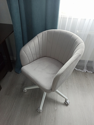 Компьютерное кресло Тибо confetti chocolate / белый фото покупателя 199