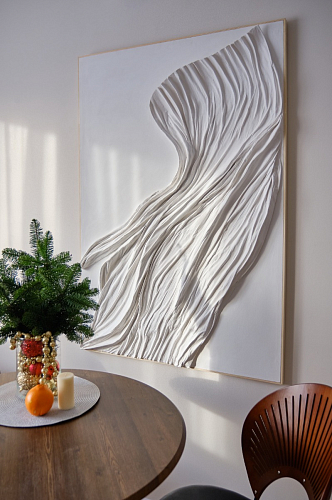 Стол Тулип 90х73 белый мрамор / золото фото покупателя 103