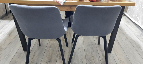 Стул на металлокаркасе Челси К крутящийся бирюзовый / черный фото покупателя 248