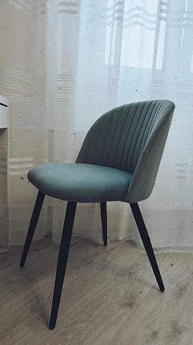 Стул на металлокаркасе Gabi gray / black фото покупателя 941