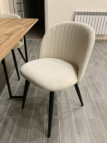 Стул на металлокаркасе Gabi latte / gold / black фото покупателя 870