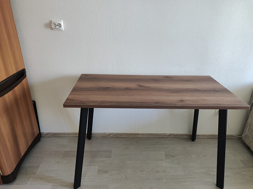 Стол Тринити Лофт 120 25 мм черный матовый / юта фото покупателя 167