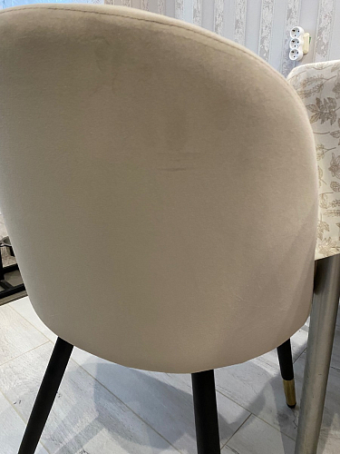 Стул на металлокаркасе Gabi dark beige / black / silver фото покупателя 633