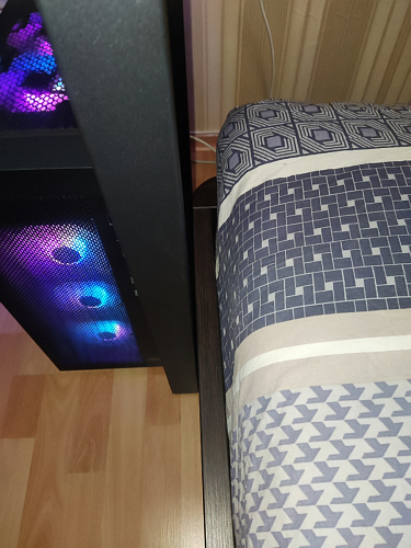 Стол Лота Лофт 140 25 мм черный матовый / дуб вотан фото покупателя 798