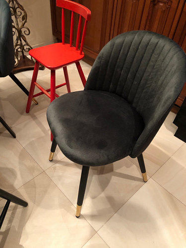 Стул на металлокаркасе Gabi green / black / silver фото покупателя 46