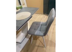 Стул на металлокаркасе Чилли синяя ткань / белый фото покупателя 243