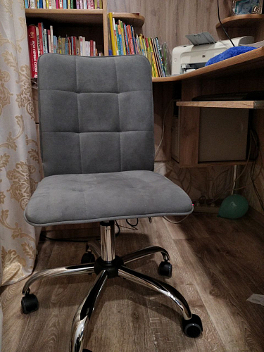 Компьютерное кресло One/Ван флок серый 29 фото покупателя 91