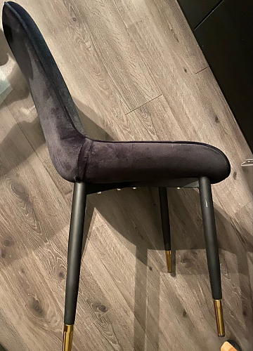 Стул на металлокаркасе Seda 1 latte / black / gold фото покупателя 15