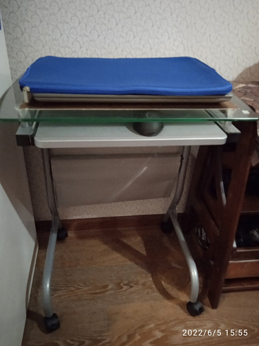 Компьютерный стол Riko серый  - Уцененный экземпляр фото покупателя 7