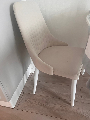 Стул на металлокаркасе Kora beige / black фото покупателя 189