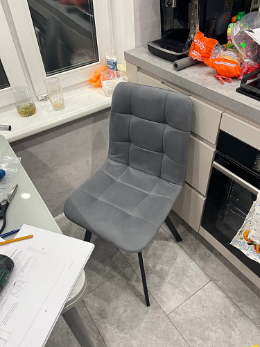 Стул на металлокаркасе Чилли зеленый / белый каркас фото покупателя 63