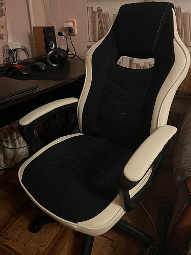 Компьютерное кресло Gamer черное / бежевое фото покупателя 77