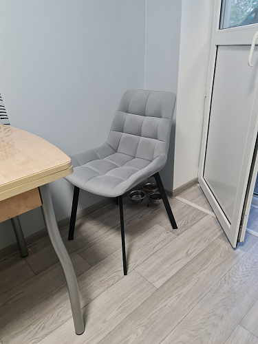 Стул на металлокаркасе Челси бирюзовый / черный фото покупателя 78