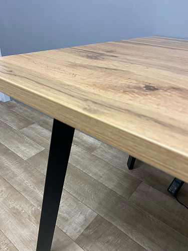 Стол Тринити Лофт 140 25 мм дуб делано темный / белый фото покупателя 71