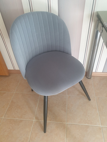 Стул на металлокаркасе Gabi 1 light purple / black / gold фото покупателя 277