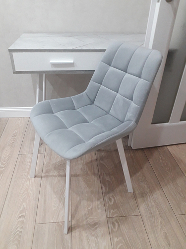 Стул на металлокаркасе Челси бежевый / черный фото покупателя 64